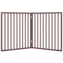 Puerta para perros plegable 2 paneles madera álamo marrón 160cm de , Casetas y cercados para perros - Ref: Foro24-352202, Pre...