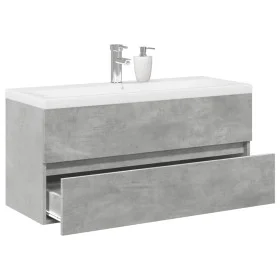 Set muebles de baño 2 piezas madera contrachapada gris hormigón de , Muebles de baño - Ref: Foro24-3324911, Precio: 276,51 €,...