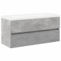 Set muebles de baño 2 piezas madera contrachapada gris hormigón de , Muebles de baño - Ref: Foro24-3324911, Precio: 294,28 €,...