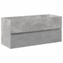 Set muebles de baño 2 piezas madera contrachapada gris hormigón de , Muebles de baño - Ref: Foro24-3324911, Precio: 294,28 €,...