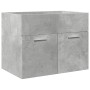 Juego muebles de baño 4 pzas madera contrachapada gris hormigón de , Muebles de baño - Ref: Foro24-3324880, Precio: 221,31 €,...