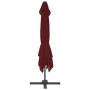 Sombrilla voladiza con poste de aluminio rojo burdeos 400x300cm de vidaXL, Sombrillas - Ref: Foro24-312315, Precio: 308,20 €,...