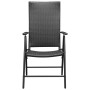 Sillas de jardín 4 unidades ratán sintético negro de vidaXL, Sillas de jardín - Ref: Foro24-313105, Precio: 247,82 €, Descuen...