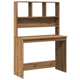 Escritorio estantes madera roble artisian 102x45x148 cm by , Desks - Ref: Foro24-855835, Price: 85,18 €, Discount: %