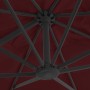Sombrilla voladiza con poste de aluminio rojo burdeos 400x300cm de vidaXL, Sombrillas - Ref: Foro24-312315, Precio: 308,20 €,...
