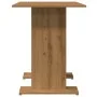 Mesa de comedor madera ingeniería roble artisan 110x60x75 cm de , Mesas de cocina y de comedor - Ref: Foro24-855809, Precio: ...