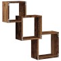 Estante pared de cubo madera ingeniería envejecida 68x15x68cm de , Estantes y estanterías - Ref: Foro24-855814, Precio: 30,00...