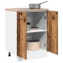 Armario inferior madera ingeniería envejecida 60x46x81,5 cm de , Armarios de cocina - Ref: Foro24-856074, Precio: 86,48 €, De...