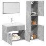 Set muebles de baño 2 piezas madera contrachapada gris hormigón de , Muebles de baño - Ref: Foro24-3324868, Precio: 114,67 €,...