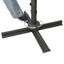 Sombrilla voladiza con doble techo gris taupe 300x300 cm de vidaXL, Sombrillas - Ref: Foro24-312374, Precio: 278,92 €, Descue...