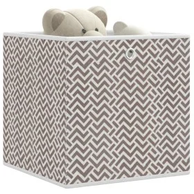 Cajas almacenaje plegables 4 uds no tejida marrón 32x32x32 cm de , Cestas para almacenaje - Ref: Foro24-4018985, Precio: 27,4...