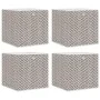 Cajas almacenaje plegables 4 uds no tejida marrón 32x32x32 cm de , Cestas para almacenaje - Ref: Foro24-4018985, Precio: 27,4...