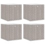 Cajas almacenaje plegables 4 uds no tejida marrón 32x32x32 cm de , Cestas para almacenaje - Ref: Foro24-4018985, Precio: 28,2...