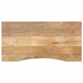 Tablero escritorio con curva madera mango rugosa 110x50x2,5 cm de , Tableros para mesas - Ref: Foro24-370195, Precio: 58,91 €...