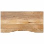 Tablero escritorio con curva madera mango rugosa 110x50x2,5 cm de , Tableros para mesas - Ref: Foro24-370195, Precio: 59,86 €...