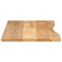 Tablero escritorio con curva madera mango rugosa 110x50x2,5 cm de , Tableros para mesas - Ref: Foro24-370195, Precio: 59,86 €...