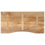 Tablero escritorio con curva madera mango rugosa 110x50x2,5 cm de , Tableros para mesas - Ref: Foro24-370195, Precio: 59,86 €...