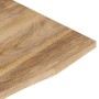 Tablero escritorio con curva madera mango rugosa 110x50x2,5 cm de , Tableros para mesas - Ref: Foro24-370195, Precio: 59,86 €...