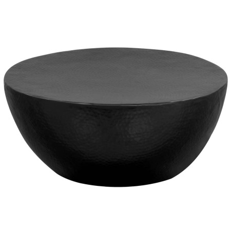 Mesa de centro de aluminio martillado negro 70x30 cm en Mesas de centro | Comprar online en Foru.es