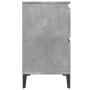 Armario de lavabo madera contrachapada gris hormigón 80x33x60cm de , Tocadores de baño - Ref: Foro24-857128, Precio: 97,36 €,...