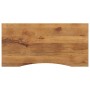 Tablero escritorio con curva madera mango rugosa 120x50x2,5 cm de , Tableros para mesas - Ref: Foro24-370211, Precio: 80,26 €...