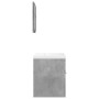 Set muebles de baño 2 piezas madera contrachapada gris hormigón de , Muebles de baño - Ref: Foro24-3324861, Precio: 132,19 €,...