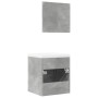 Set muebles de baño 2 piezas madera contrachapada gris hormigón de , Muebles de baño - Ref: Foro24-3324861, Precio: 132,19 €,...