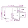 Aparador de madera de ingeniería envejecida 100x36x60 cm de , Aparadores - Ref: Foro24-856904, Precio: 100,01 €, Descuento: %