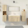 Juego de muebles de baño 4 pzas contrachapada roble Sonoma de , Muebles de baño - Ref: Foro24-3324991, Precio: 153,08 €, Desc...