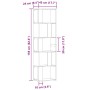 Estantería madera de ingeniería madera envejecida 45x24x159 cm de , Librerías y estanterías - Ref: Foro24-855784, Precio: 68,...