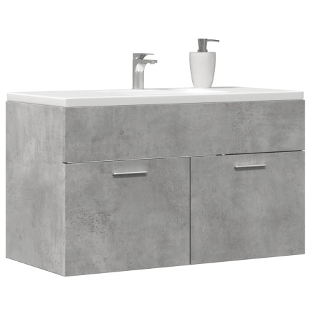 Mueble de lavabo madera ingeniería gris hormigón 90x38,5x46 cm de , Muebles de baño - Ref: Foro24-856214, Precio: 50,06 €, De...
