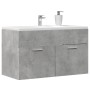 Mueble de lavabo madera ingeniería gris hormigón 90x38,5x46 cm de , Muebles de baño - Ref: Foro24-856214, Precio: 50,06 €, De...