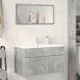 Mueble de lavabo madera ingeniería gris hormigón 90x38,5x46 cm de , Muebles de baño - Ref: Foro24-856214, Precio: 50,06 €, De...