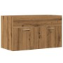 Mueble de lavabo de baño madera roble artisan 90x38,5x46 cm de , Muebles de baño - Ref: Foro24-856216, Precio: 57,70 €, Descu...