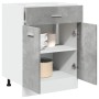 Armario inferior cajón contrachapada gris hormigón 60x46x81,5cm de , Armarios de cocina - Ref: Foro24-856088, Precio: 65,32 €...
