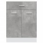 Armario inferior cajón contrachapada gris hormigón 60x46x81,5cm de , Armarios de cocina - Ref: Foro24-856088, Precio: 65,32 €...