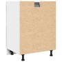 Armario inferior cajón contrachapada gris hormigón 60x46x81,5cm de , Armarios de cocina - Ref: Foro24-856088, Precio: 65,32 €...