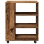 Armario con ruedas madera de ingeniería ingeniería 60x35x75 cm de , Taquillas y armarios de almacenamiento - Ref: Foro24-8566...
