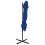 Sombrilla voladiza con cubierta doble azul azure 250x250 cm de vidaXL, Sombrillas - Ref: Foro24-312365, Precio: 137,72 €, Des...