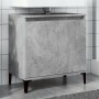 Armario de lavabo madera contrachapada gris hormigón 58x33x60cm de , Tocadores de baño - Ref: Foro24-857116, Precio: 46,09 €,...