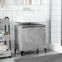 Armario de lavabo madera contrachapada gris hormigón 58x33x60cm de , Tocadores de baño - Ref: Foro24-857116, Precio: 46,09 €,...