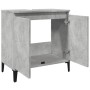 Armario de lavabo madera contrachapada gris hormigón 58x33x60cm de , Tocadores de baño - Ref: Foro24-857116, Precio: 46,09 €,...