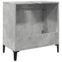 Armario de lavabo madera contrachapada gris hormigón 58x33x60cm de , Tocadores de baño - Ref: Foro24-857116, Precio: 46,09 €,...