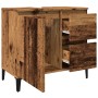 Armario de lavabo baño madera ingeniería envejecida 65x33x60 cm de , Tocadores de baño - Ref: Foro24-857123, Precio: 83,13 €,...