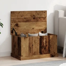 Caja de almacenaje madera de ingeniería envejecida 70x40x38 cm de , Baúles de almacenamiento - Ref: Foro24-857161, Precio: 74...