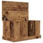 Caja de almacenaje madera de ingeniería envejecida 70x40x38 cm de , Baúles de almacenamiento - Ref: Foro24-857161, Precio: 78...