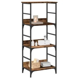 Estantería madera ingeniería madera envejecida 50x33x117,5 cm de , Librerías y estanterías - Ref: Foro24-857466, Precio: 65,2...