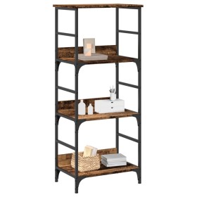 Estantería madera ingeniería madera envejecida 50x33x117,5 cm de , Librerías y estanterías - Ref: Foro24-857466, Precio: 66,6...
