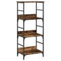 Estantería madera ingeniería madera envejecida 50x33x117,5 cm de , Librerías y estanterías - Ref: Foro24-857466, Precio: 66,6...