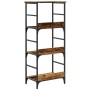 Estantería madera ingeniería madera envejecida 50x33x117,5 cm de , Librerías y estanterías - Ref: Foro24-857466, Precio: 66,6...